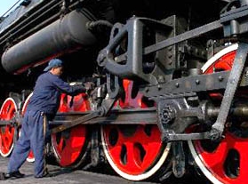蒸汽机车生产线